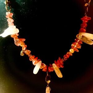 Elegant Pink Beaded Necklace